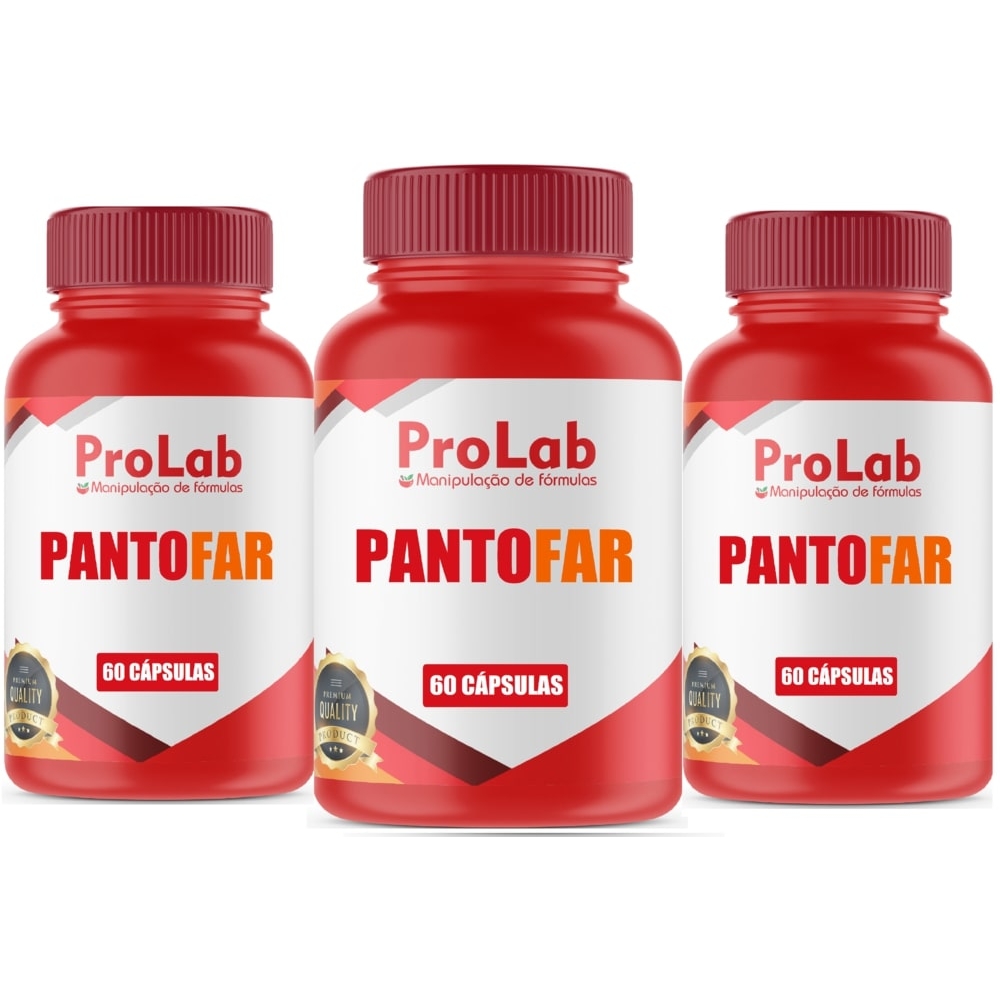Pantofar Com 60 Cápsulas Kit Com 3 Frascos - Multivítaminico