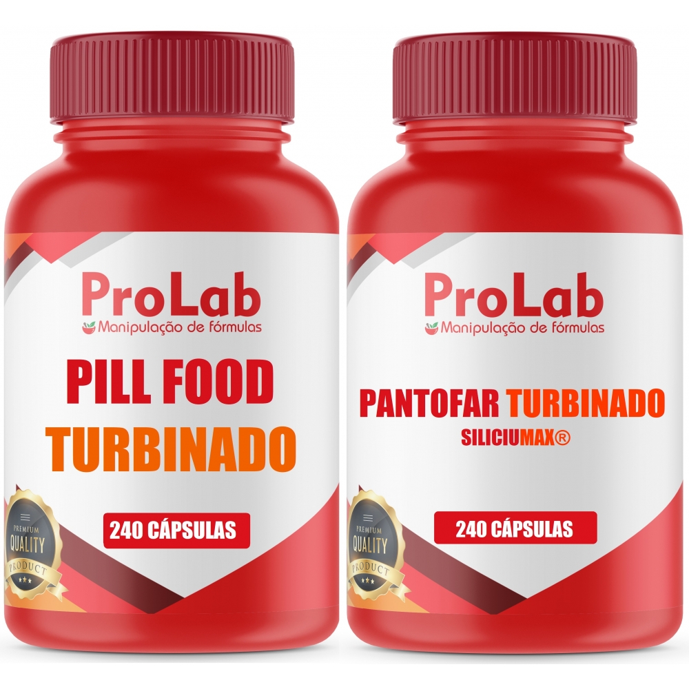 Pillfood Turbo Com 240 Cáps + Pantofar Turbo Com 240 Cáps