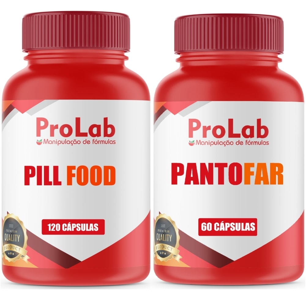 Pillfood Turbinado Com 120 Cáps + Pantofar Com 60 Cáps Kit