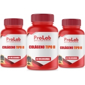 Colágeno Tipo 2 40 Mg Com 60 Cáps - (Kit 3 Un.) Restaurador