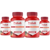 Ácido Hialuronico 50 Mg (kit 4 Frascos) Com 60 Cápsulas Cada
