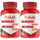 Kit C/2 Frascos Silimarina 200mg + Metionina 100mg C/60 Cáps